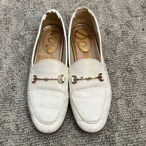 Sam Edelman white loafers